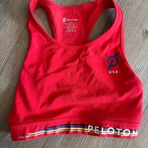 Peloton USA Red Sports Bra